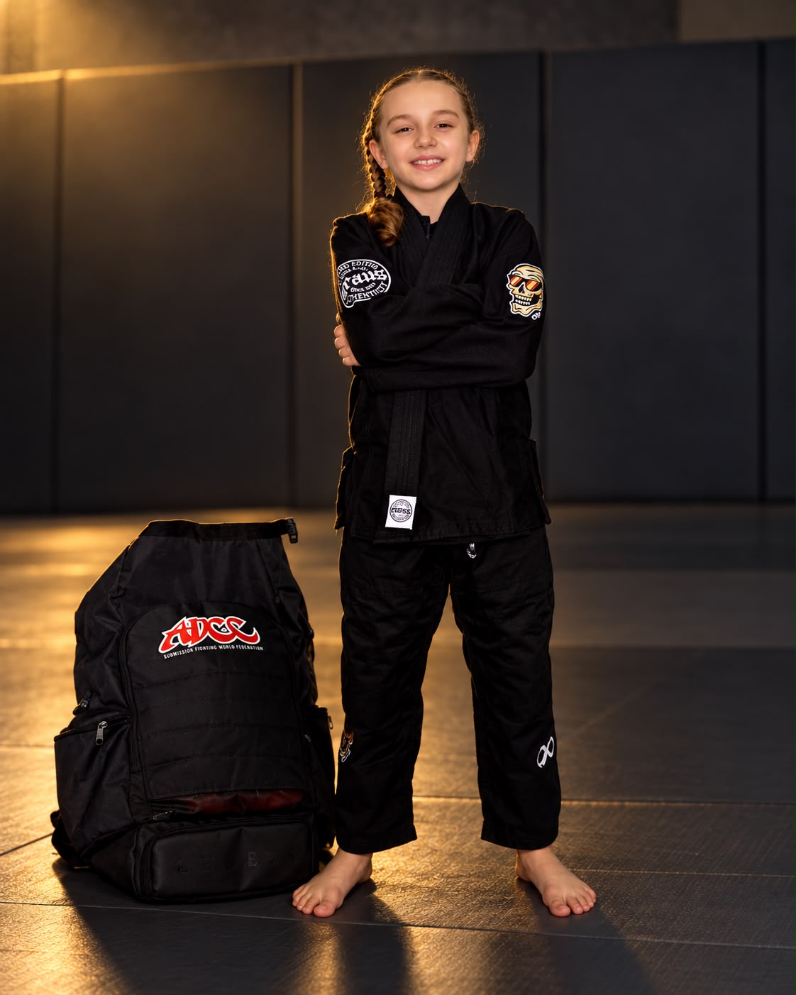 Manu Teixeira vestindo kimono BRAUS